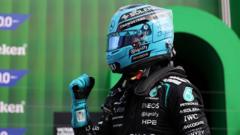 Russell on pole position for Dutch GP sprint race