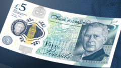 Prototype image of King Charles on Bank of England banknote