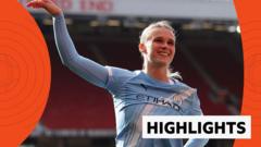 Man City edge closer to WSL title after beating Man Utd