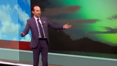 BBC weather presenter bursts into song live on air