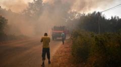 Greece battles wildfires as heatwave rages across southern Europe
