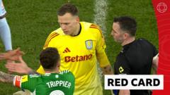 Why Did Villa Keeper Bizot Get a Red Card?