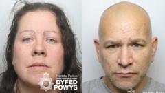 Carcharu gwraig a'i chariad am gynllwynio i lofruddio ei gŵr mewn carafán