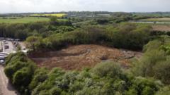 Drone footage reveals scale of waste dump