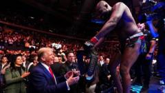 Trump attends UFC 309