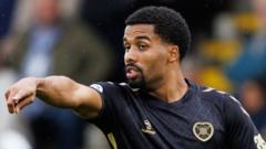 Hearts' record signing Ageu misses Rangers trip