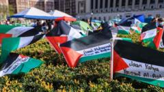 'We will keep going': Columbia Gaza protesters dig in