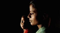 Dalit woman and child, India