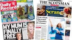 Scotland's papers: Justice for murdered mum and private schools funding row