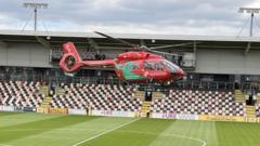 What Caused the Evacuation of Newport Ground Due to a Medical Emergency?