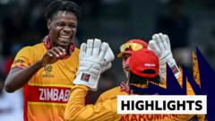Zimbabwe shock Australia at T20 World Cup