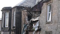 One dead after explosion at flats in Alloa