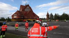 Entire church begins two-day journey across Swedish city