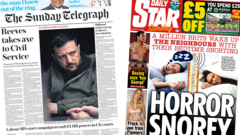 The Papers: ‘Reeves wields axe on Civil Service’ and ‘boxing says bye George’