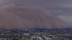 Watch: Moment massive dust storm surges through Arizona
