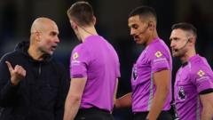 Guardiola apologises to ref Hallam but 'defends' outburst