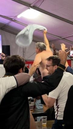 Cheltenham World Cup Fan Zone goes wild over England win