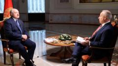 Steve Rosenberg interviewing Alexander Lukashenko