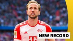 Kane sets goals record as Bayern beat Frankfurt