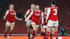 Arsenal stun Bayern to book European semi-final spot