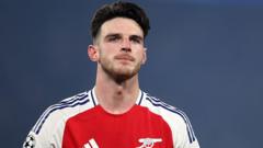 Rice missed Arsenal’s Liverpool game with hamstring issue