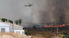 Wildfire in southern Spain leaves at least 12 dead and 23 missing