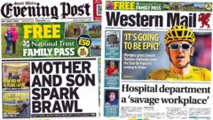 Hospital department a 'savage workplace' and mother and son spark brawl