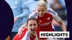 Arsenal beat Man City in seven-goal thriller – WSL highlights