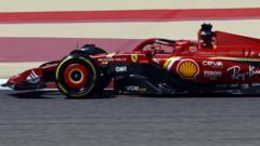 F1 testing: Final hour of running as Ferrari's Leclerc quickest
