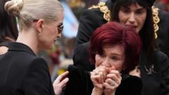 Ozzy Osbourne gets raucous and emotional send-off