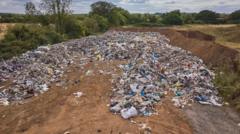 Waste pile to cost taxpayers 'hundreds of thousands'