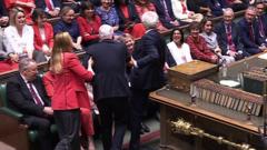 Watch: Moment Speaker dragged to Commons chair