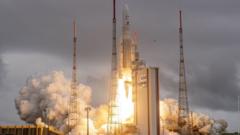 Launch of telescope