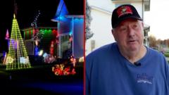 Husband decorates entire street for wife’s Christmas joy