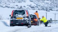 Scots brace for blizzards as amber snow alerts to take effect