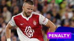 Late Dier penalty helps Monaco snatch draw against Man City