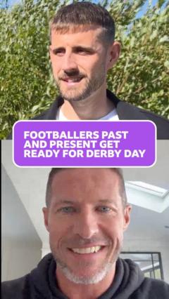Footballers past and present get ready for derby day