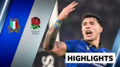 Italy claim first ever Six Nations win over England