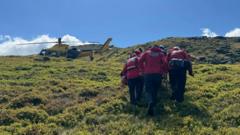 Peak District walker rescued from stream