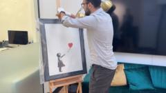 Inside gallery where Banksy artwork was stolen