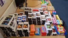 Sweet-toothed thieves caught with chocolate stash