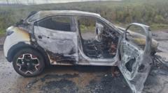 'Literal lifesavers' rescue nine-month-old baby trapped in burning car