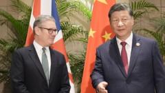 Starmer meets China's Xi and promises 'honest conversations'