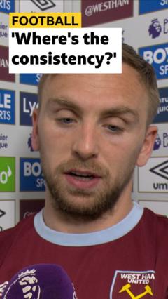 Bowen questions VAR consistency after West Ham defeat