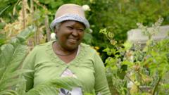 Experiencing peace among the flowers
