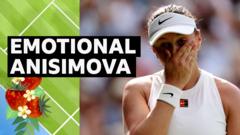 Anisimova reflects on 'difficult' day on Centre Court