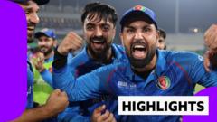 Afghanistan knock England out of Champions Trophy