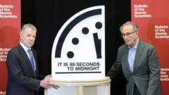 Doomsday Clock moved closest ever to destruction