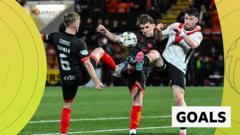 Watch: Thistle snatch late draw at Airdrieonians