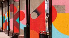 'Vibrant' murals transform A66 underpass